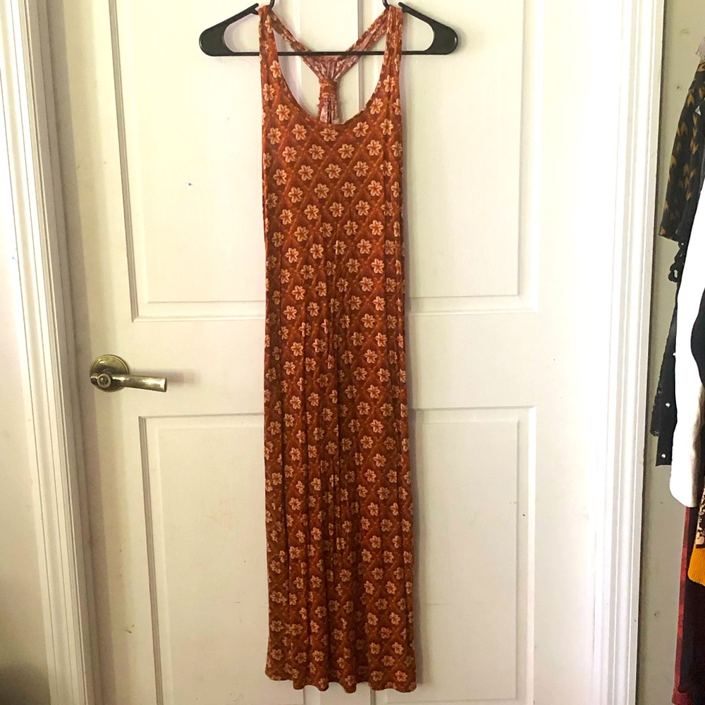 Racer back soft autumnal maxi skirt